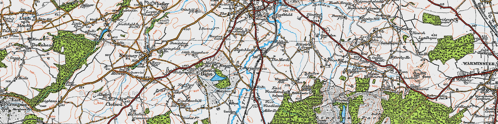 Old map of Blatchbridge in 1919