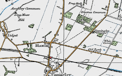 Old map of Blaxton in 1923