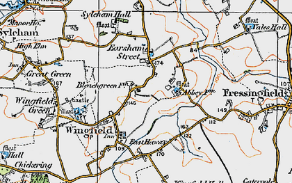 Old map of Bleach Green in 1921