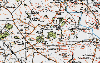 Old map of Bleatarn in 1925