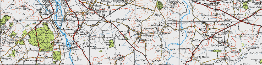 Old map of Blenheim in 1919