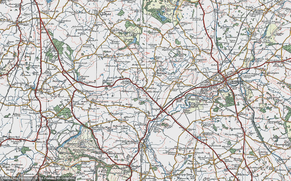 Old Map of Bletchley, 1921 in 1921