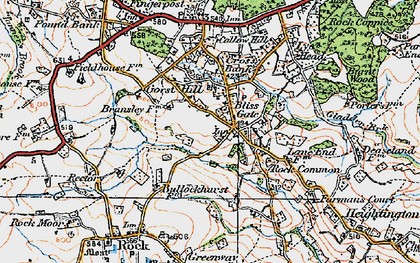 Old map of Bliss Gate in 1920
