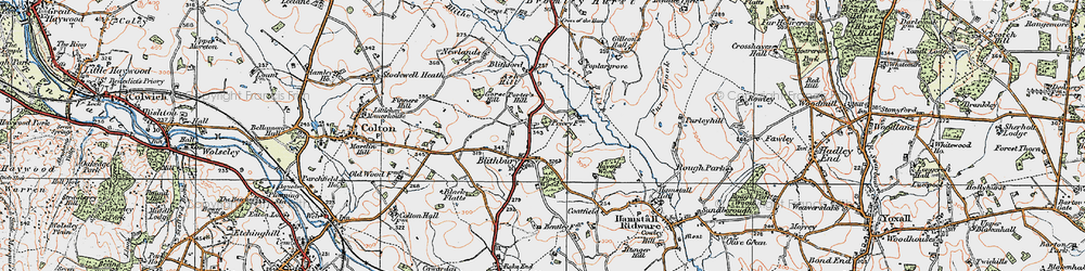 Old map of Ash Hill in 1921