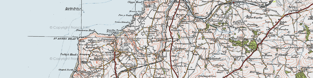 Old map of Blowinghouse in 1919
