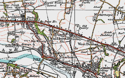 Old map of Blucher in 1925