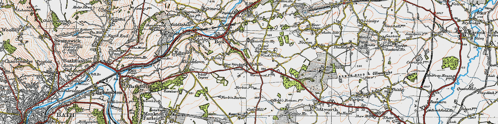 Old map of Blue Vein in 1919