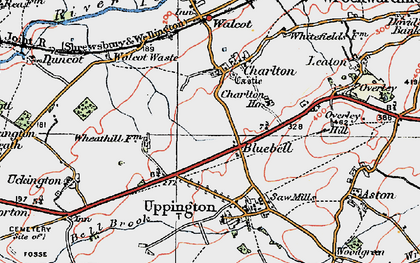 Old map of Bluebell in 1921