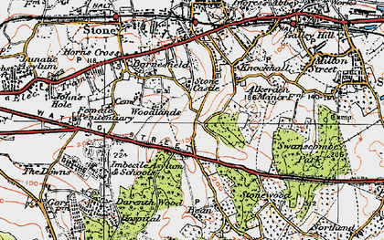 Old map of Bluewater in 1920