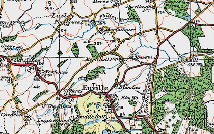 Old map of Blundies in 1921