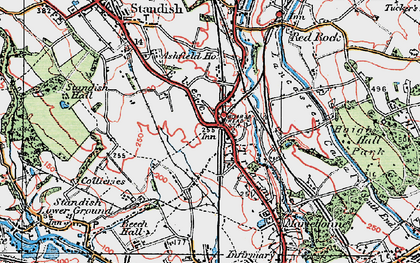 Old map of Boar's Head in 1924