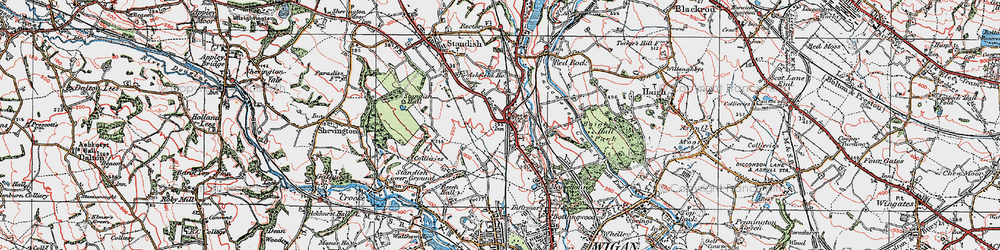 Old map of Boar's Head in 1924