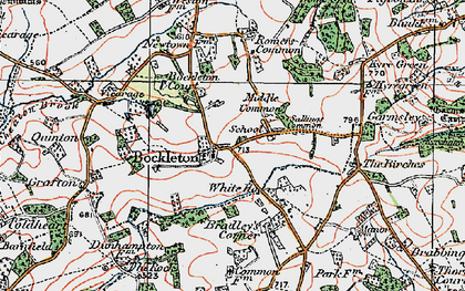 Old map of Bockleton in 1920