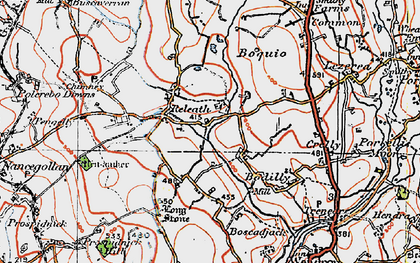 Old map of Bodilly in 1919