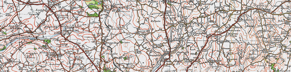 Old map of Bodilly in 1919