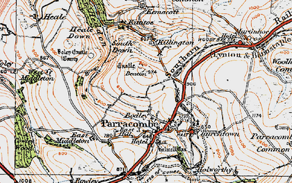 Old map of Bodley in 1919