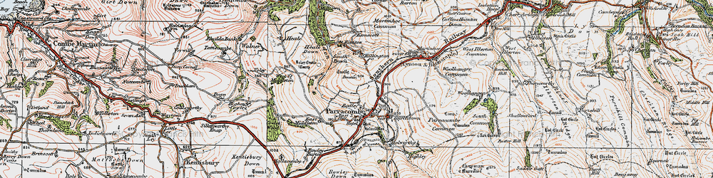 Old map of Bodley in 1919
