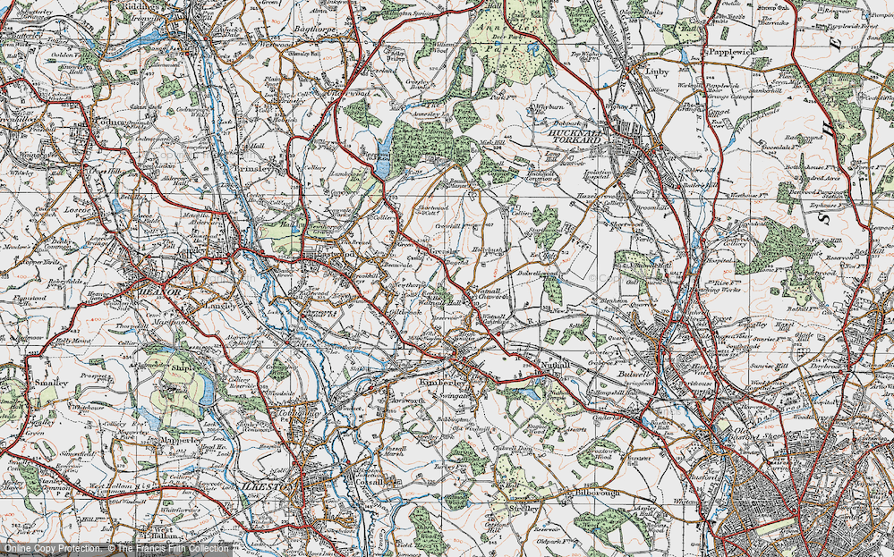 Old Map of Bogend, 1921 in 1921