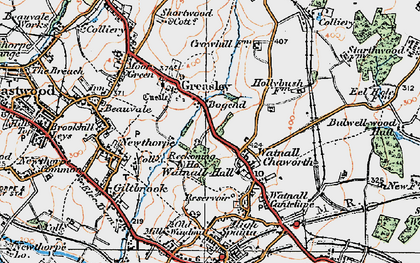 Old map of Bogend in 1921