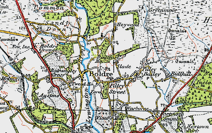Old map of Boldre in 1919