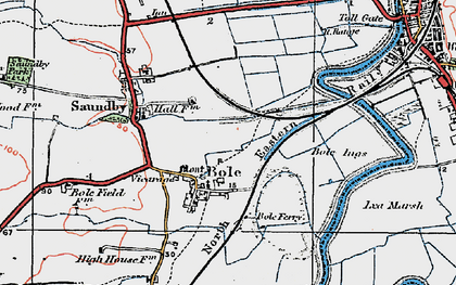 Old map of Bole in 1923