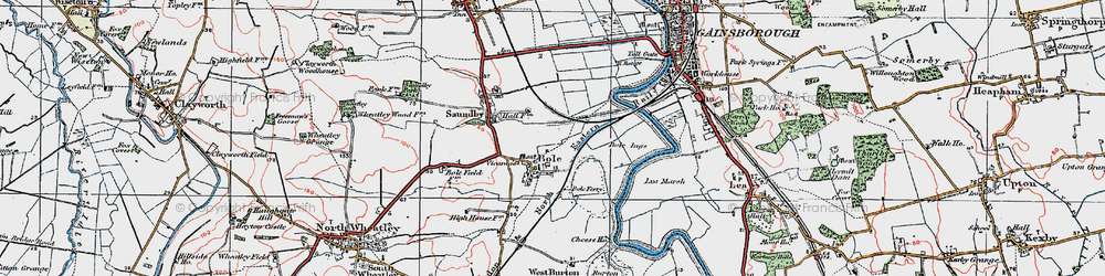 Old map of Bole Ings in 1923