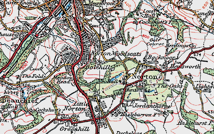Old map of Graves Park in 1923