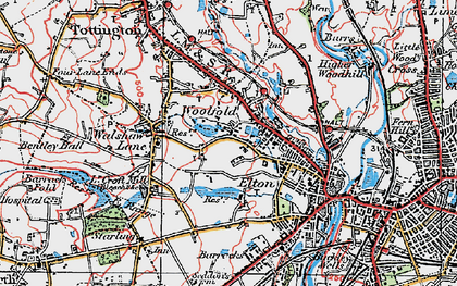Old map of Bolholt in 1924