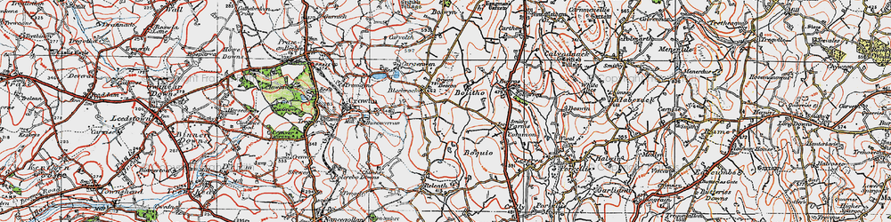 Old map of Bolitho in 1919
