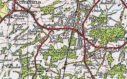 Old map of Bolnore in 1920