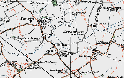 Old map of Bolton in 1924
