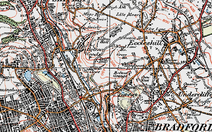 Old map of Bolton in 1925