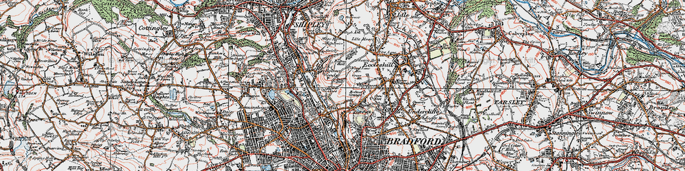 Old map of Bolton in 1925