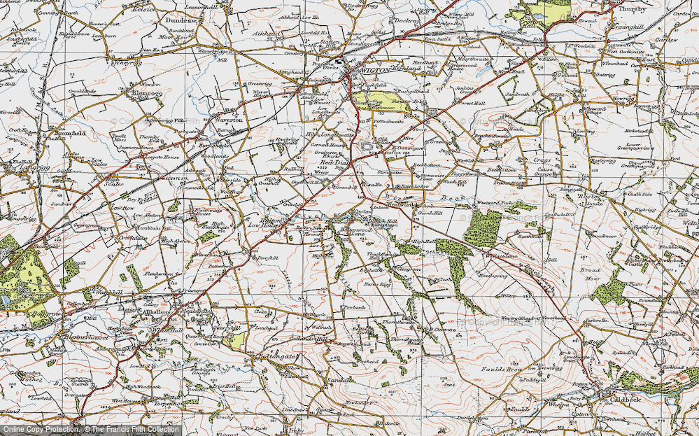 Old Map of Bolton Wood Lane, 1925 in 1925