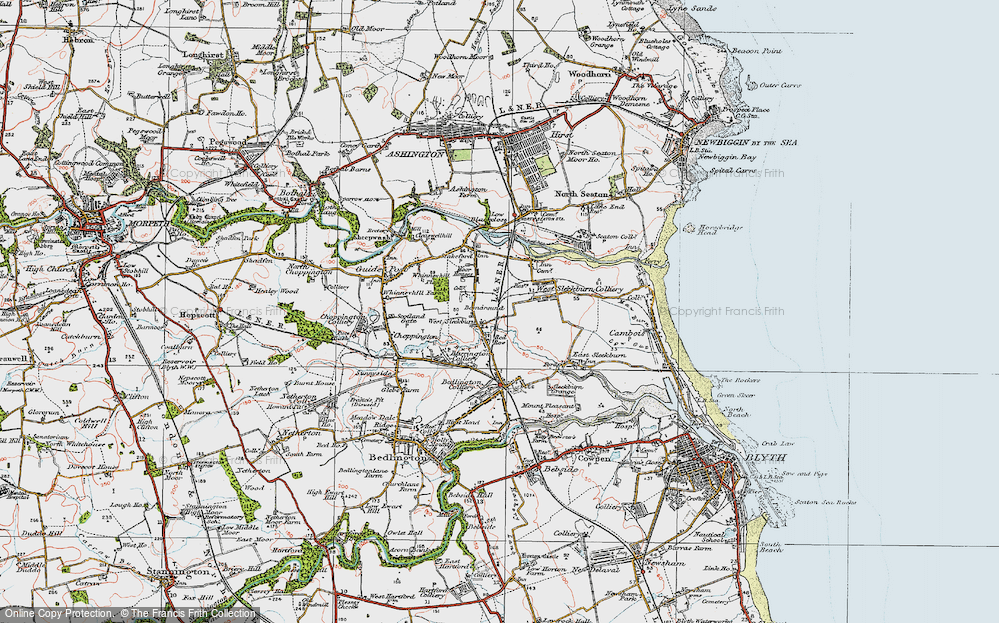 Old Map of Bomarsund, 1925 in 1925