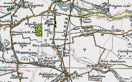 Old map of Bomarsund in 1925