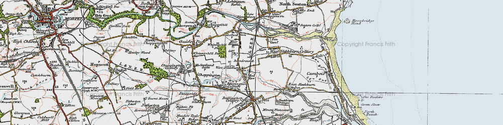 Old map of Bomarsund in 1925