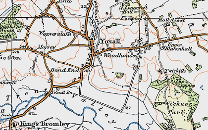 Old map of Bond End in 1921
