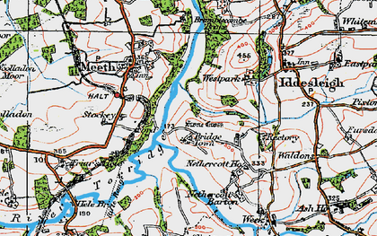 Old map of Brimblecombe Brake in 1919