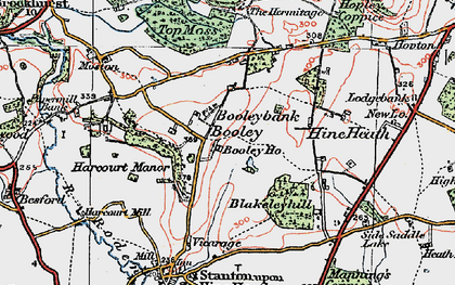 Old map of Booleybank in 1921