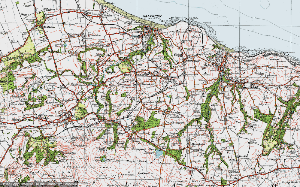 Old Map of Boosbeck, 1925 in 1925