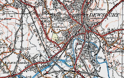 Old map of Boothroyd in 1925