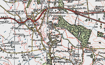 Old map of Boothsdale in 1923