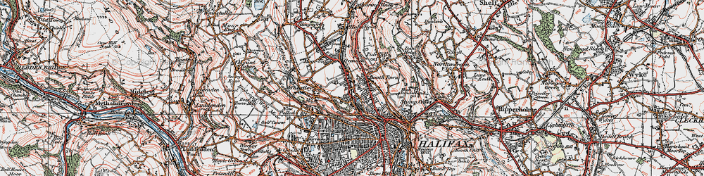 Old map of Boothtown in 1925