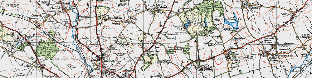 Old map of Boothville in 1919