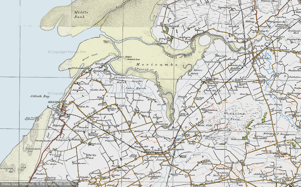 Old Map of Border, 1925 in 1925