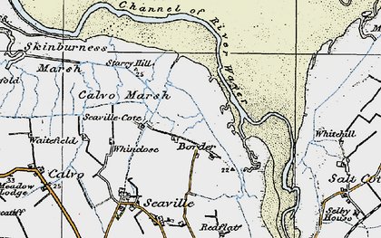 Old map of Calvo Marsh in 1925