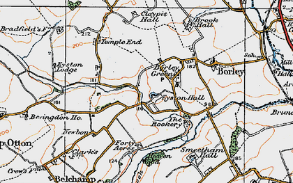 Old map of Borley Green in 1921