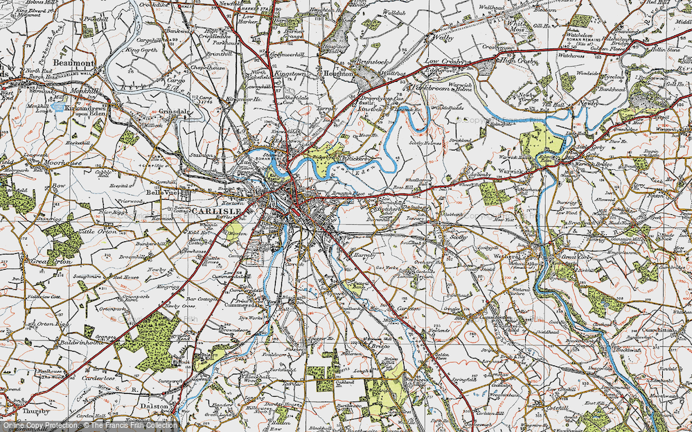 Old Map of Botcherby, 1925 in 1925