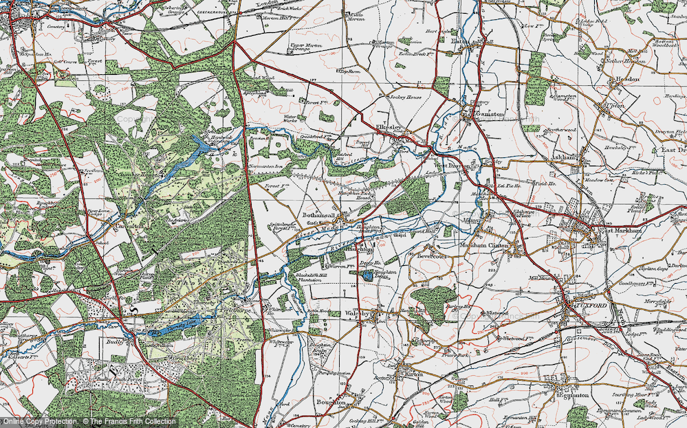 Old Map of Bothamsall, 1923 in 1923
